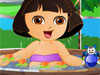 Cute Dora Bathing